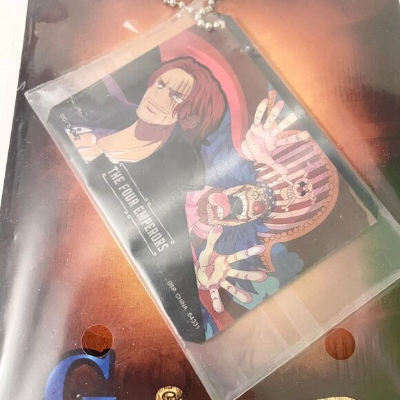 One Piece Four Emperors Ichiban Kuji Lenticular Keychain Shanks Buggy - Picture 11 of 14